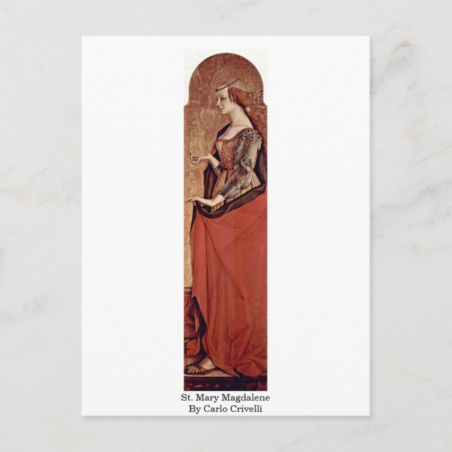 Postal Santa María Magdalena De Carlo Crivelli (Anverso)