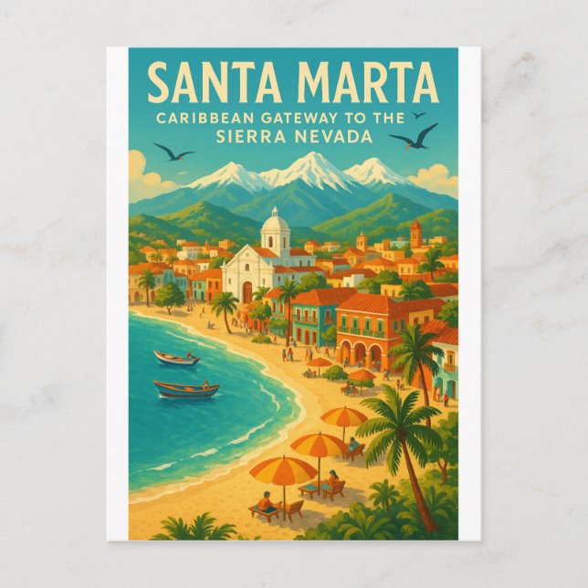 POSTAL SANTA MARTA — PUERTA CARIBEÑA AL NEVADA (Anverso)