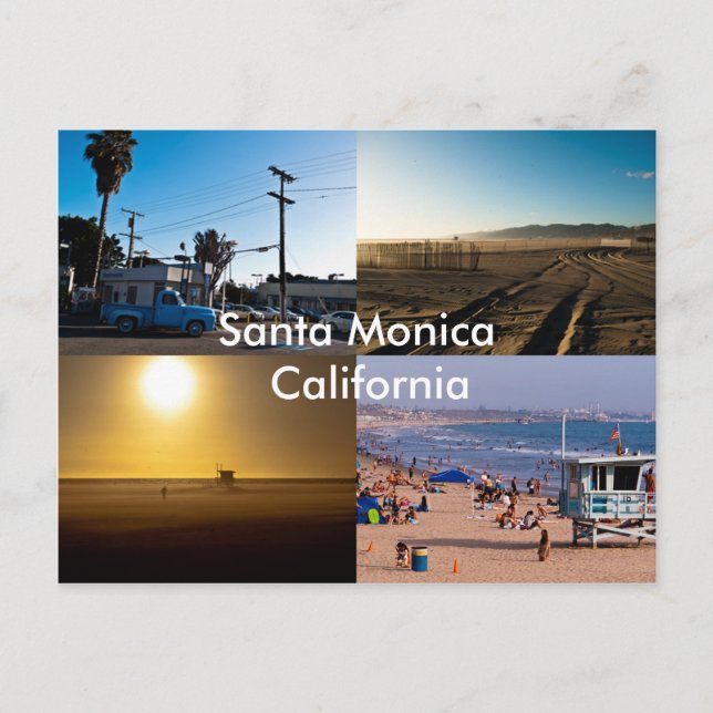 Postal Santa Mónica - California (Anverso)