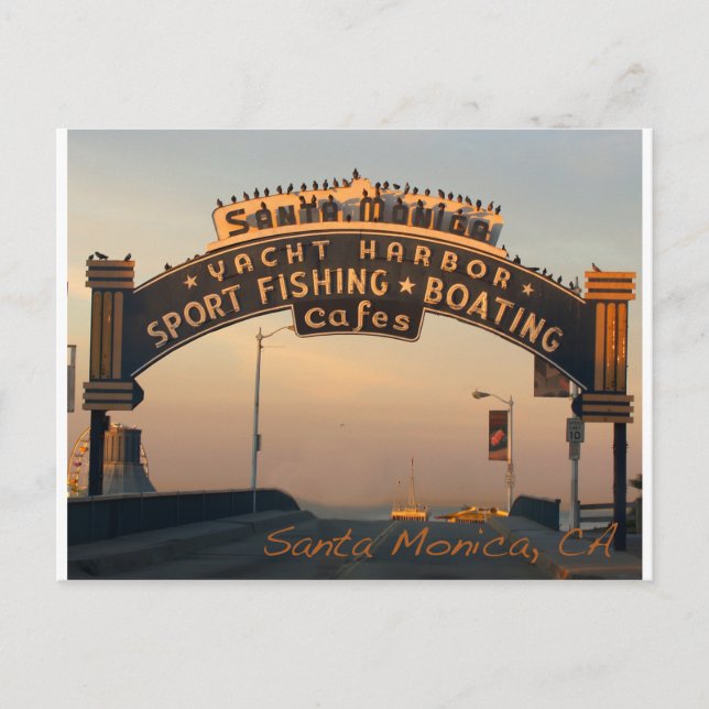 Postal Santa Monica California (Anverso)