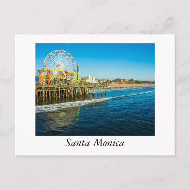 Postal Santa Monica California (Anverso)