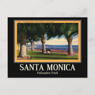 Postal Santa Mónica, California, Vintage