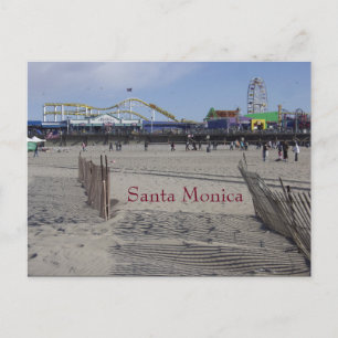 Postal Santa Monica Pier California