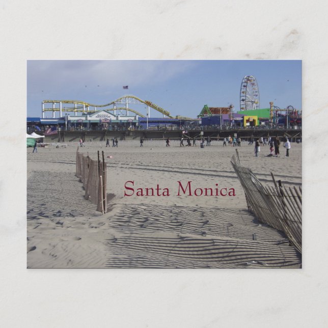 Postal Santa Monica Pier California (Anverso)