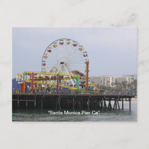 Postal "Santa Mónica Pier" California