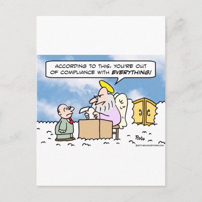 Postal santa peter cielo fuera de cumplimiento (Anverso)