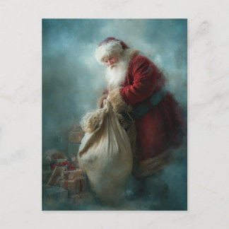 Postal Santa postcard