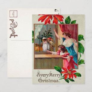 Postal Santa Postcard de Snooping