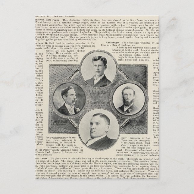 Postal Santa Rosa, California 3 (Anverso)