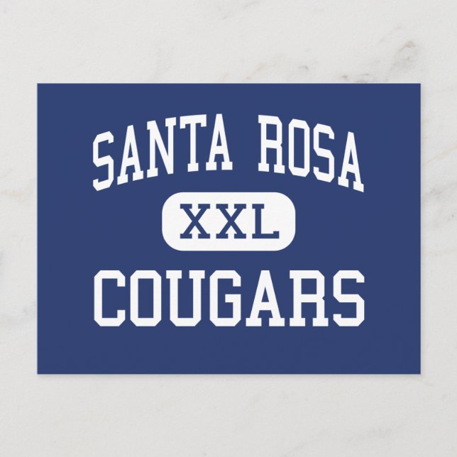 Postal Santa Rosa Cougars (Anverso)
