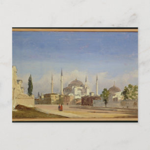 Postal Santa Sofía, Constantinopla, 1843 (aceite sobre li