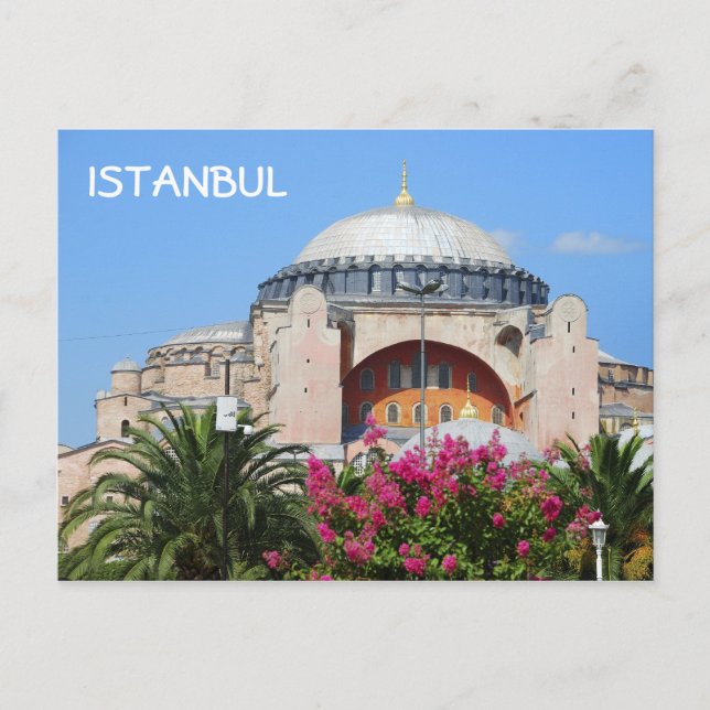 Postal Santa Sofía, Estambul (Anverso)