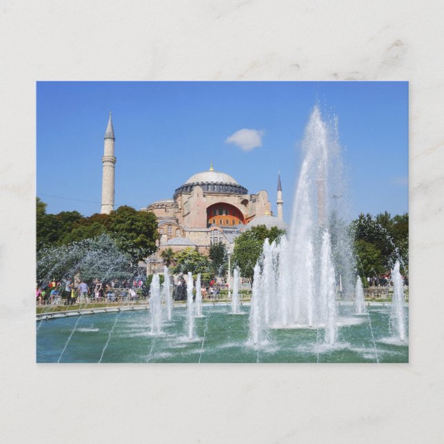 Postal Santa Sofía, Estambul (Anverso)