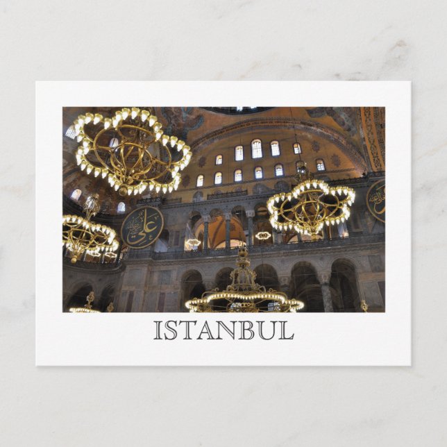 Postal Santa Sofía, Estambul (Anverso)