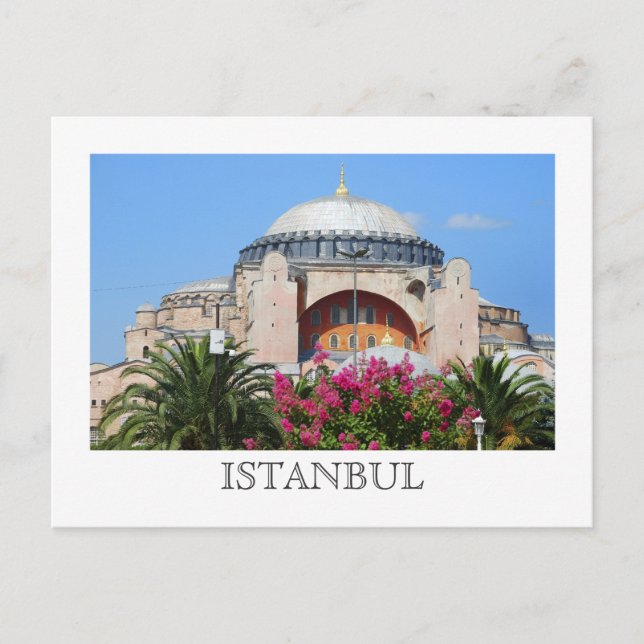 Postal Santa Sofía, Estambul (Anverso)