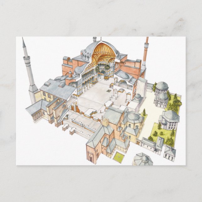 Postal Santa Sofía. Istambul Turquey. (Anverso)