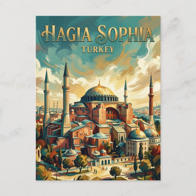 Postal Santa Sofía Turquía (Anverso)