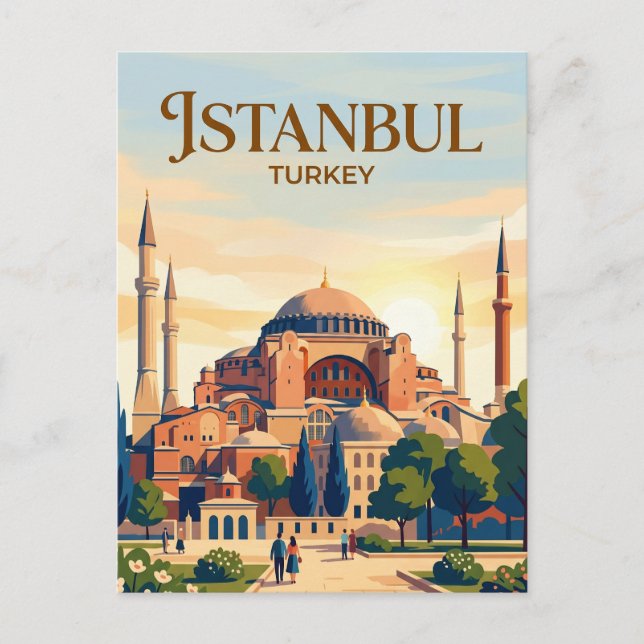 Postal Santa Sofía Turquía (Anverso)