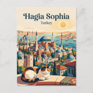 Postal Santa Sofía Turquía