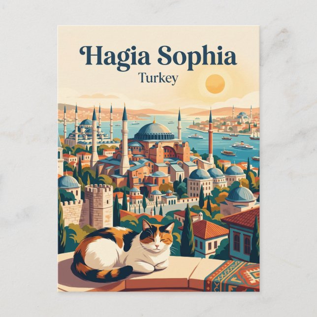 Postal Santa Sofía Turquía (Anverso)