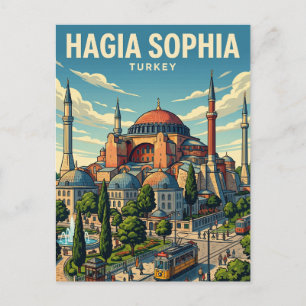 Postal Santa Sofía Turquía