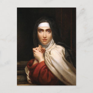 Postal Santa Teresa de Jesús Mística Española