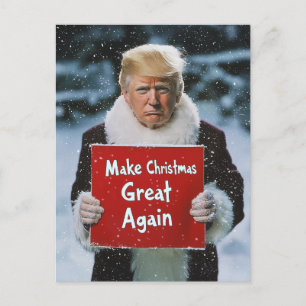 Postal Santa Trump: "Haz grandes a los Navidades de nuevo