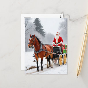 Postal Santa y el caballo de las cinco piernas