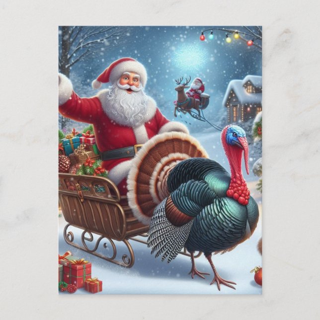 Postal Santa y Turquía (Anverso)