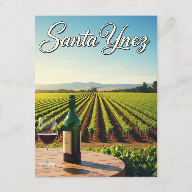 Postal Santa Ynez California (Anverso)