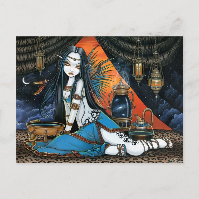Postal Santha Celestial Tribal Sage Fairy Angel Poscard (Anverso)