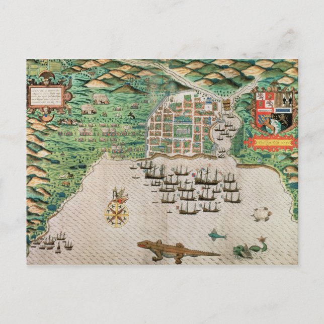 Postal Santiago, Cabo Verde, 1589 2 (Anverso)