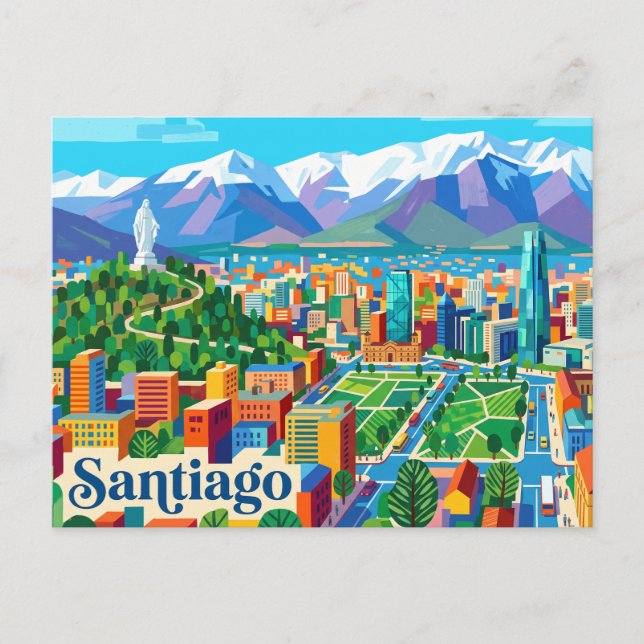 Postal Santiago de Chile (Anverso)