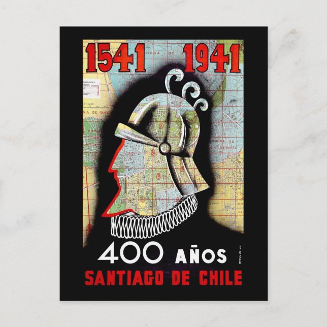 Postal Santiago De Chile (Anverso)