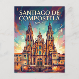 Postal Santiago de Compostela España