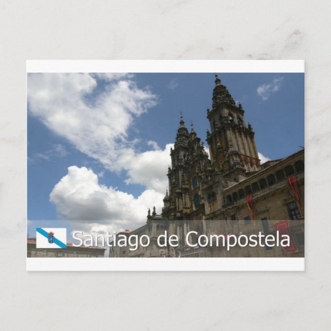 Postal Santiago de Compostela, España (Anverso)