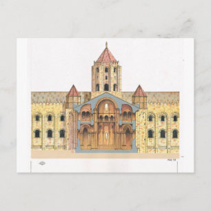 Postal Santiago de Compostela Románico