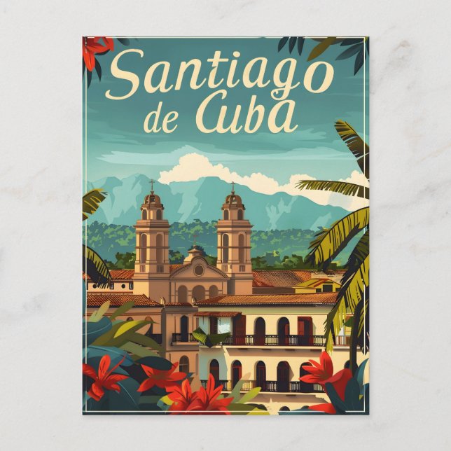 Postal Santiago de Cuba: Alma rítmica del Caribe (Anverso)