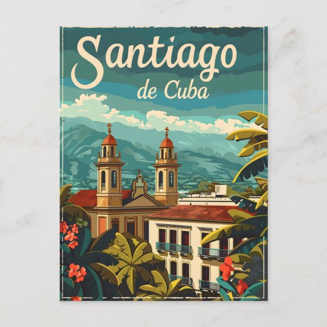 Postal Santiago de Cuba: Alma rítmica del Caribe (Anverso)