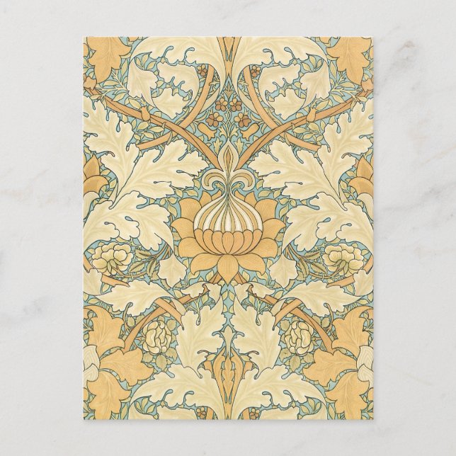 Postal Santiago por William Morris, Acanthus Sale (Anverso)