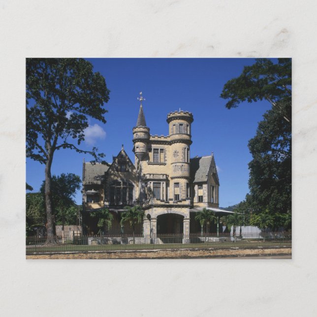 Postal Santiago, Puerto España, Trinidad, Caribe (Anverso)