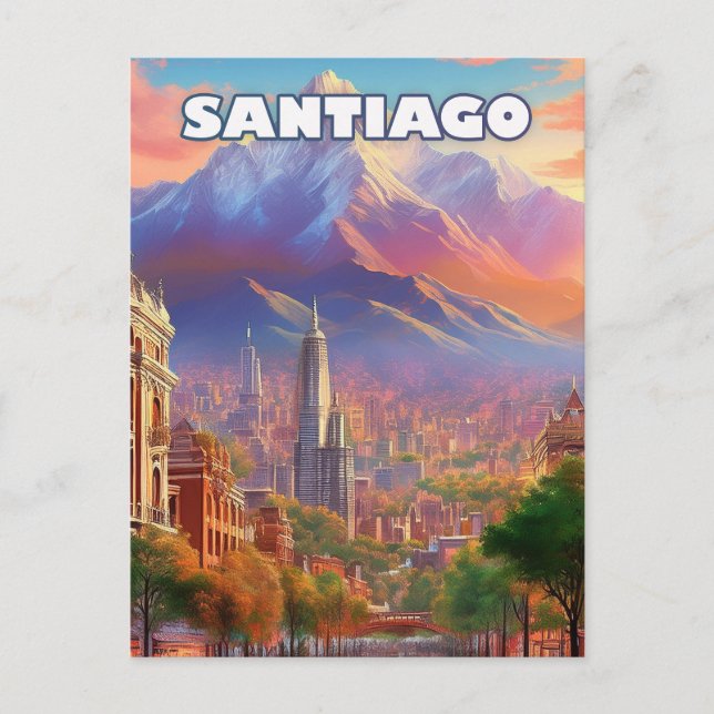 Postal Santiago reveals his soul (Anverso)