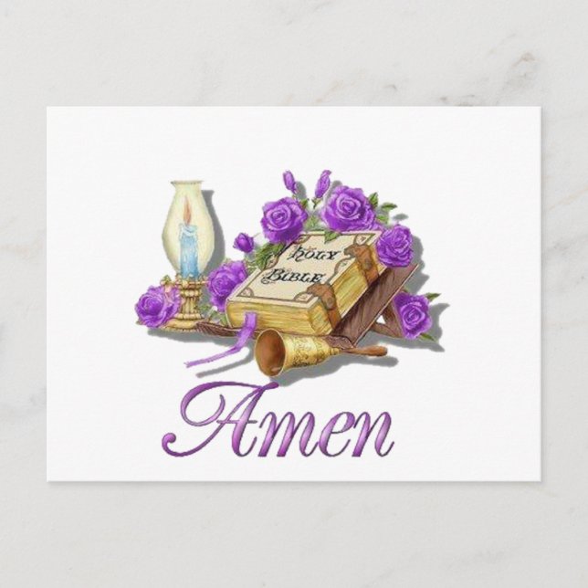 Postal Santísima Biblia Amen (Anverso)