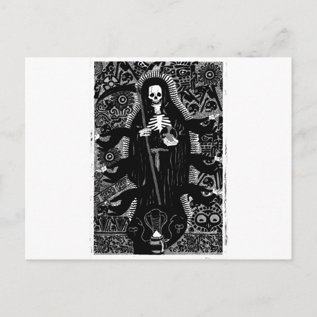 Postal Santisima Muerte (Anverso)