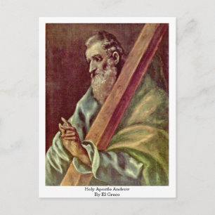 Postal Santo Apóstol Andrew De El Greco