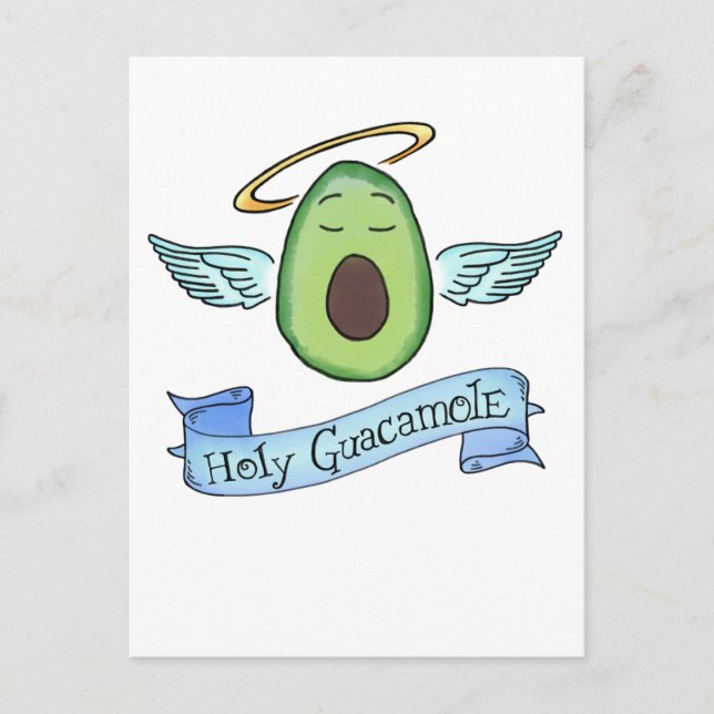 Postal ¡Santo Guacamole! (Anverso)