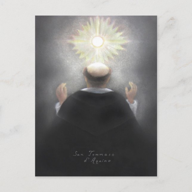 Postal Santo Tomás de Aquinas (Anverso)