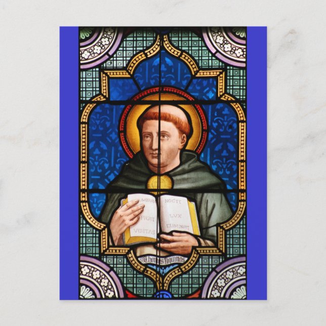 Postal Santo Tomás de Aquinas (Anverso)