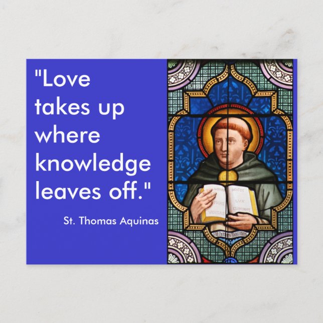 Postal Santo Tomás de Aquinas (Anverso)