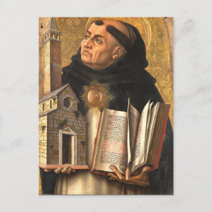 Postal Santo Tomás de Aquino Teólogo y Filósofo
